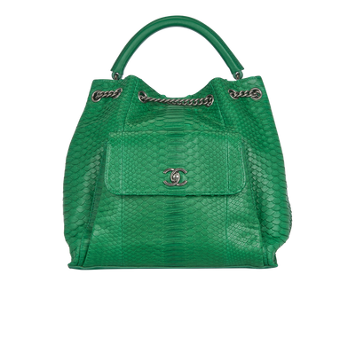 Large Urban Luxury Drawstring Bag, front view
